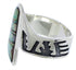 Sterling Silver And Opal Southwest Ring Size 8-1/2 EX40963